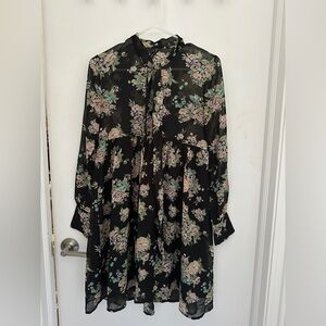Sheer floral dress